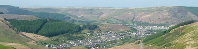 view from the Bwlch mountain road